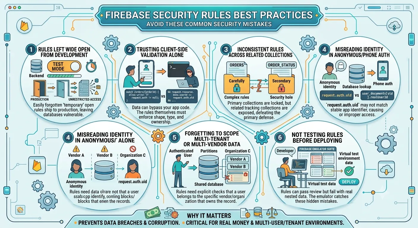 Firebase security rules best practices