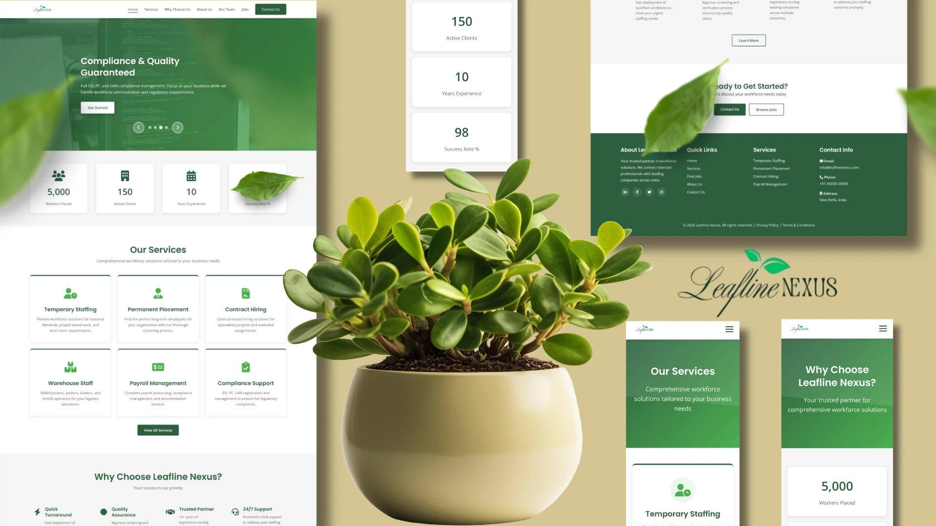 Leafline Nexus - Custom CRM and Business Management Platform