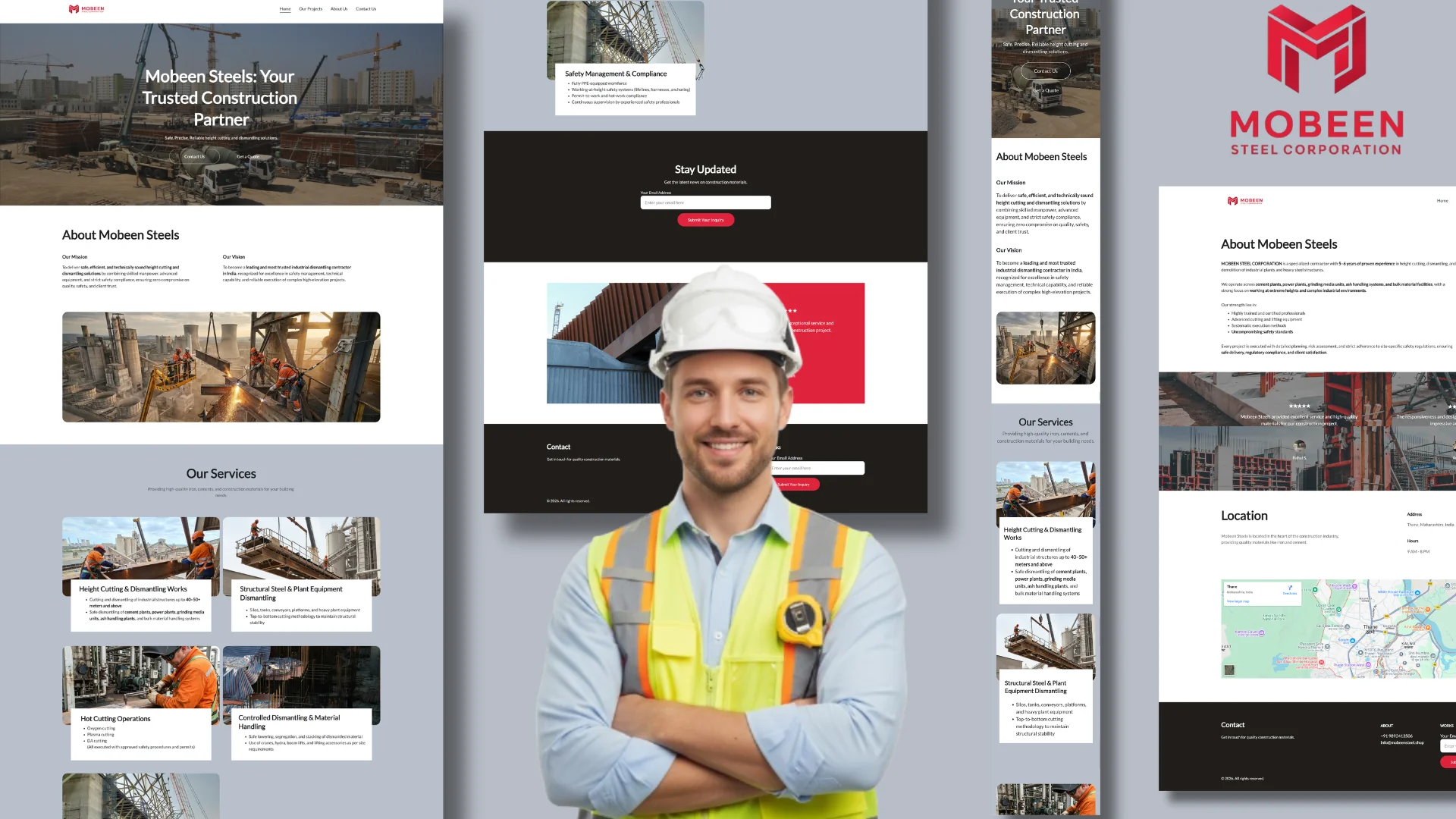Mobeel Steel Portfolio Website